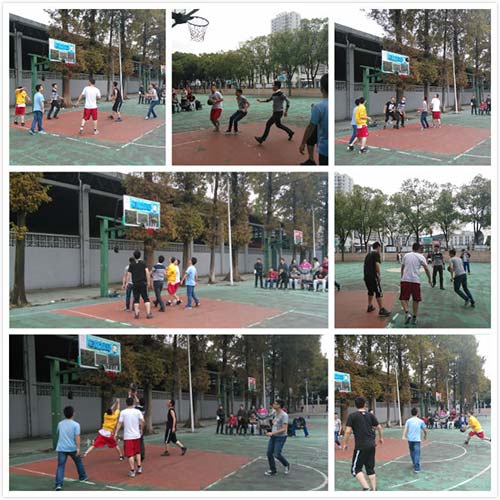 比赛地点:武汉体育学院篮球场,双方已3对3的方式展开激烈对决.