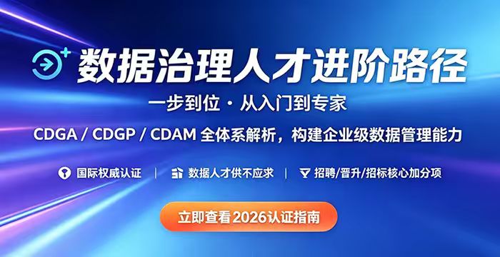 数据治理人才进阶路径